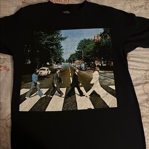 The Beatles Black Abbey Road Short Sleeve Tee
